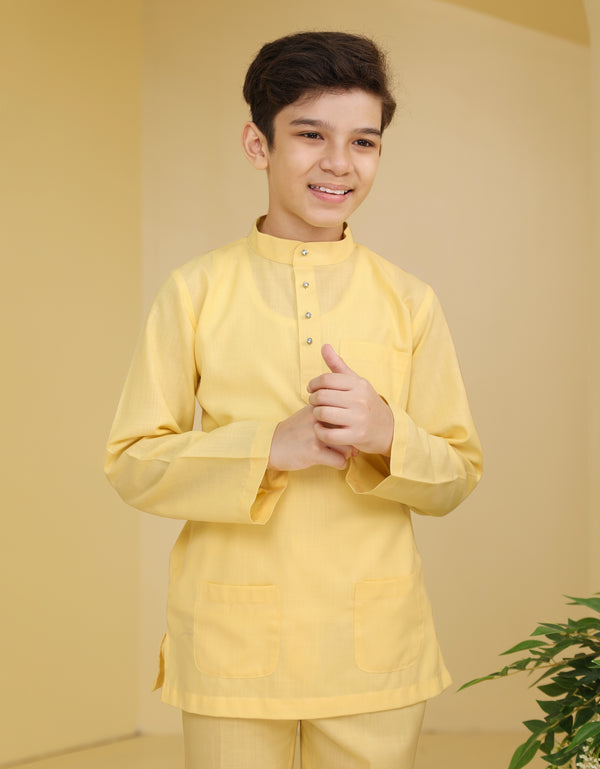 KIDS BAJU MELAYU ANDRE (SWEET YELLOW)